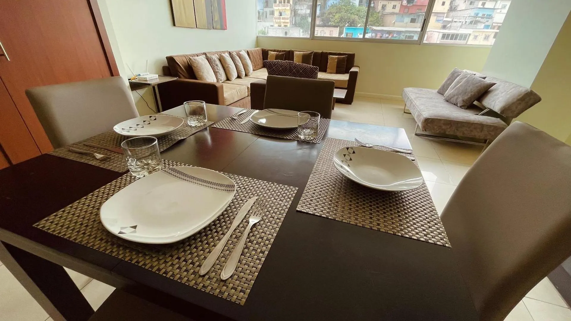 公寓 Suite Frente Al Rio En Puerto Santa Ana Riverfront 瓜亚基尔